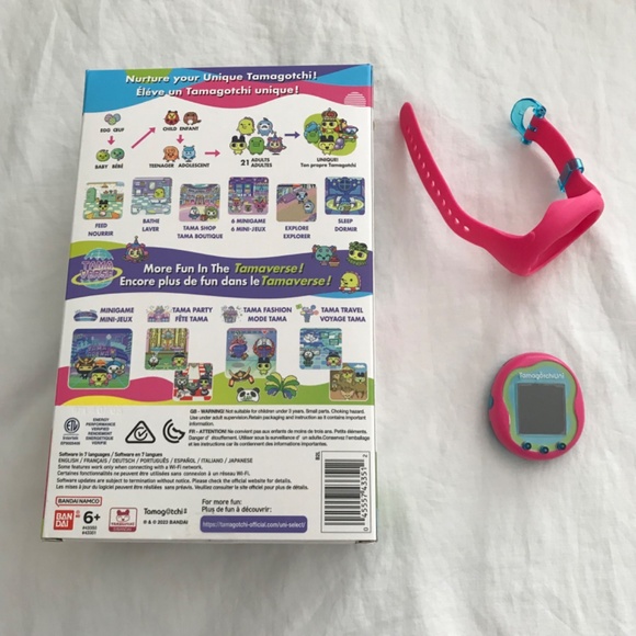 Tamagotchi Uni Pink Green Blue With Watch Wrist Band Screen Protector - Picture 2 of 16
